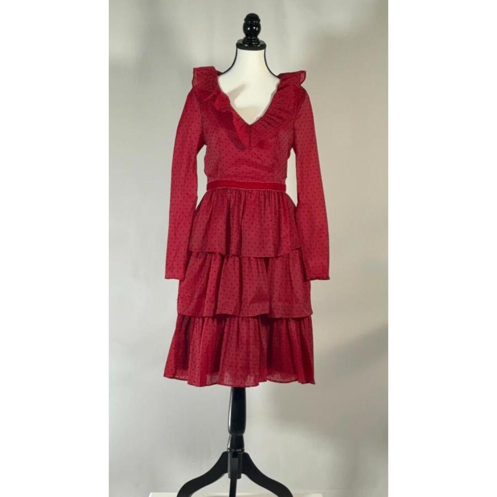 NWT Rachel Parcell Dresses Rachel Parcell Ruffle Tiered Midi Dress Size 6 - Picture 3 of 8